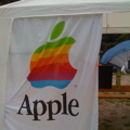 Apple-Fahne auf der HAR2009