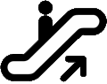 Rolltreppe aufwärts
