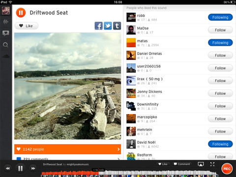 Soundcloud iPad App