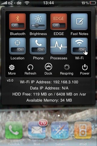 SbSettings - Screenshot