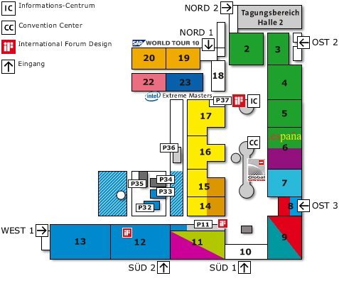 CeBIT 2010 - Messeplan