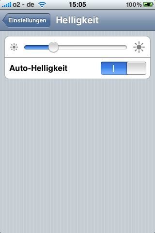 Display-Helligkeit - Einstellungen