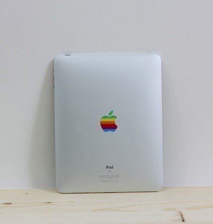 iPad-Sticker im Retro-Look
