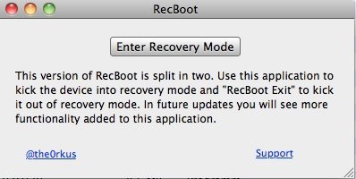 RecBoot - Enter Recovery Mode