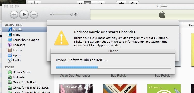 RecBoot - unerwartet beendet