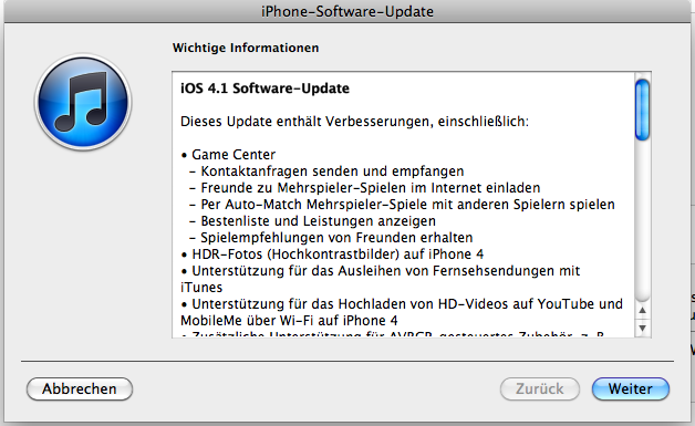 iOS 4.1 iOS 4.1