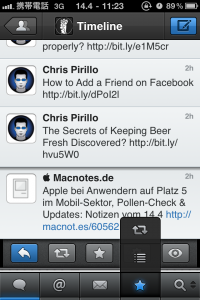 Tweetbot - frei belegbare Buttons
