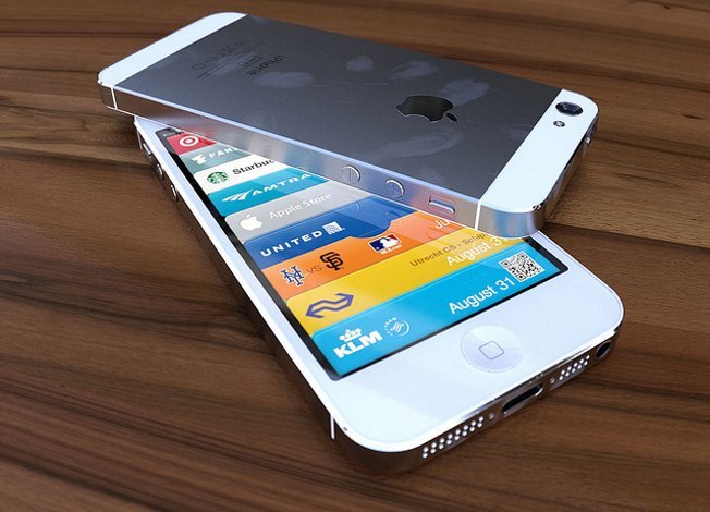 iPhone 5 Rendergrafik in Weiß iPhone 5 Rendergrafik in Weiß