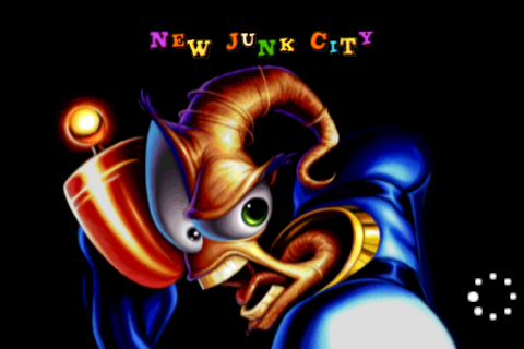 Earthworm Jim: New Junk City Splash-Screen Earthworm Jim: New Junk City Splash-Screen