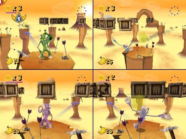 Manic Monkey Mayhem – 4-Spieler-Split-screen Manic Monkey Mayhem – 4-Spieler-Split-screen