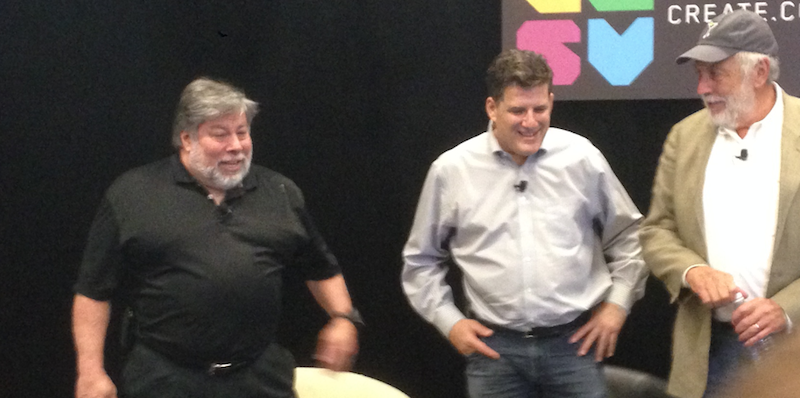 Szeve Wozniak und Nolan Bushnell Szeve Wozniak und Nolan Bushnell