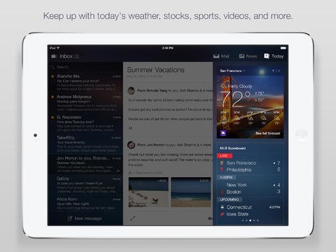 Yahoo Mail 3.1.0 für iPad