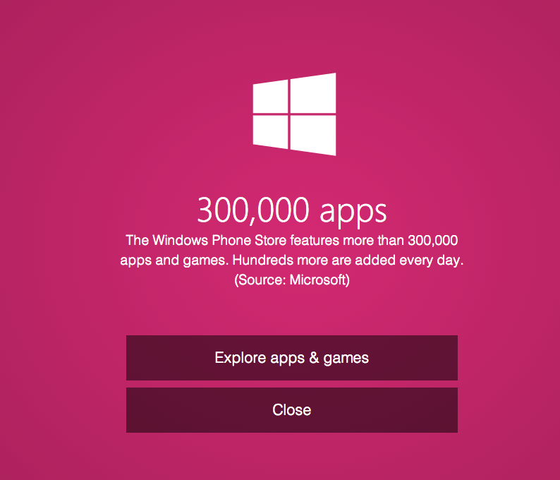 300.000 Apps im Windows Phone Store