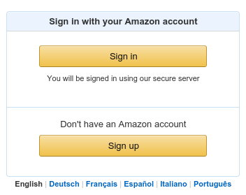 Kindle direct publishing - Sign up oder Sign in