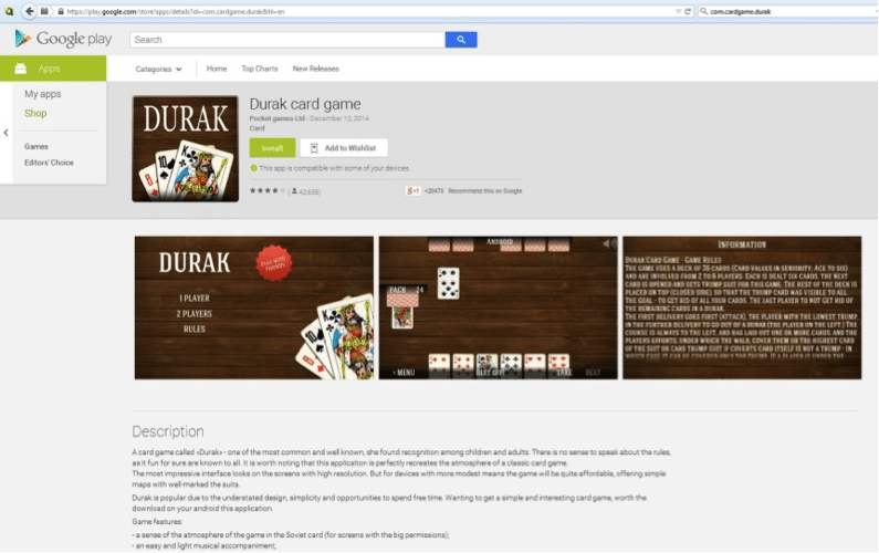 Durak card game - Google Play Store
