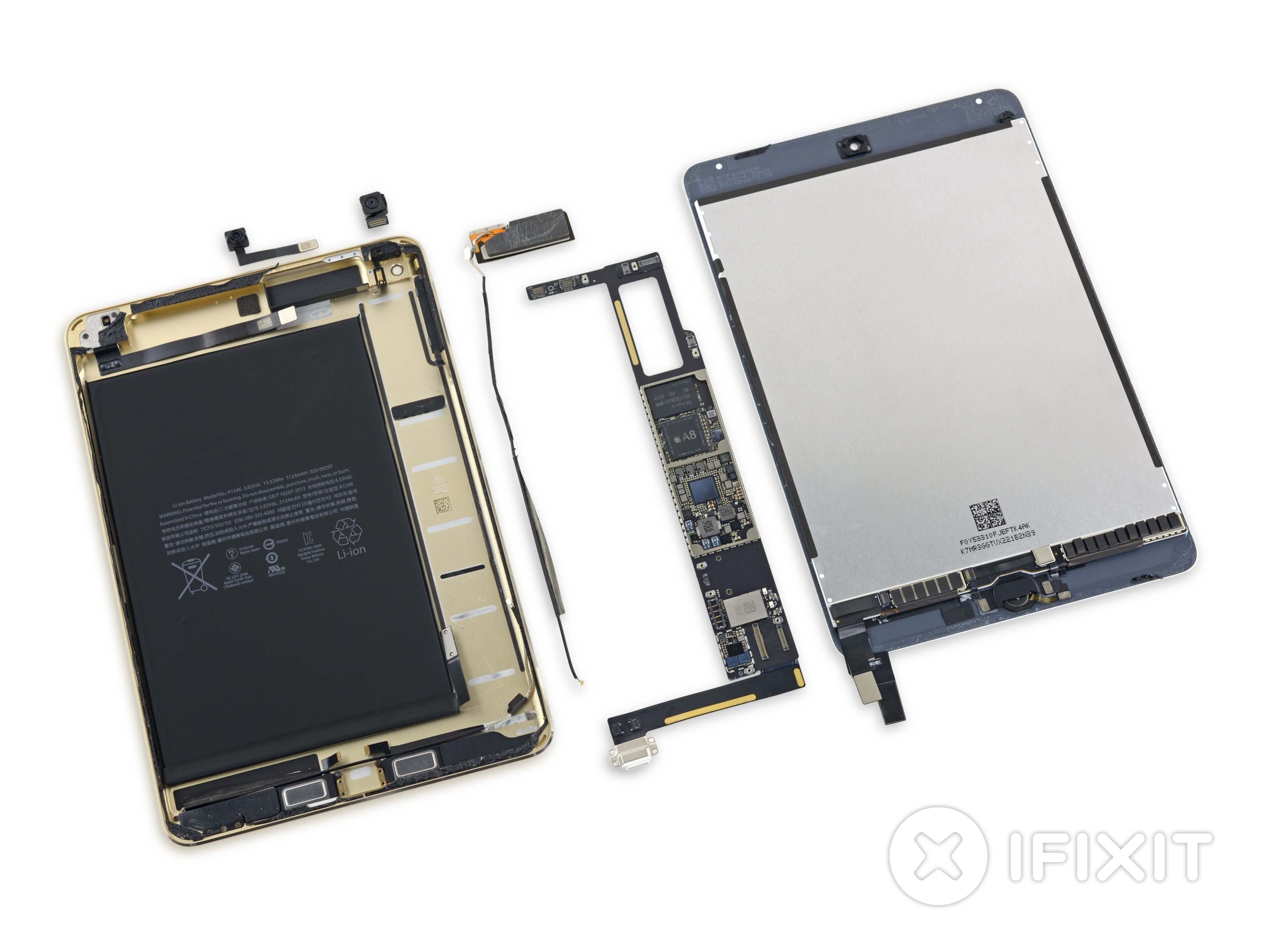 iPad mini 4 auseinandergenommen