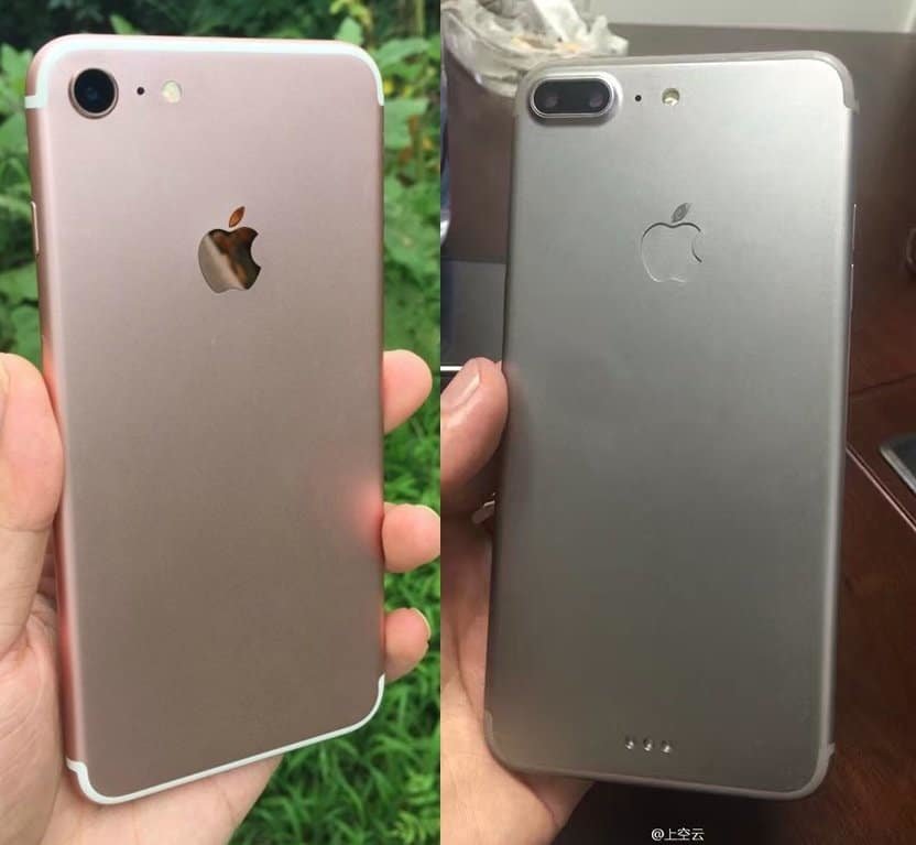 iPhone 7 und iPhone 7 Plus von hinten, Bild: NWE