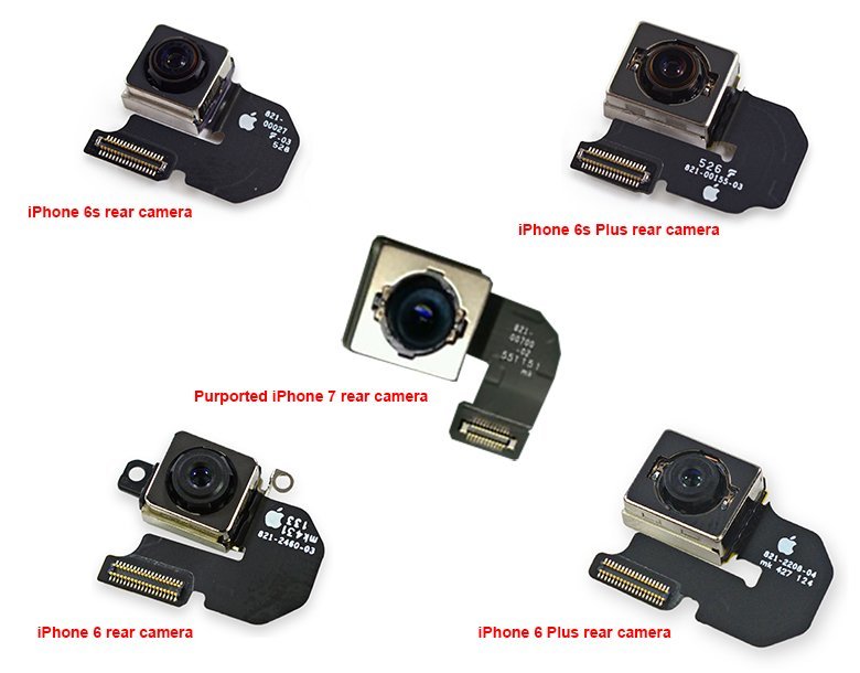 Kamera-Module von iPhone 6(s) Plus und iPhone 7, Bild: Nowhereelse.fr