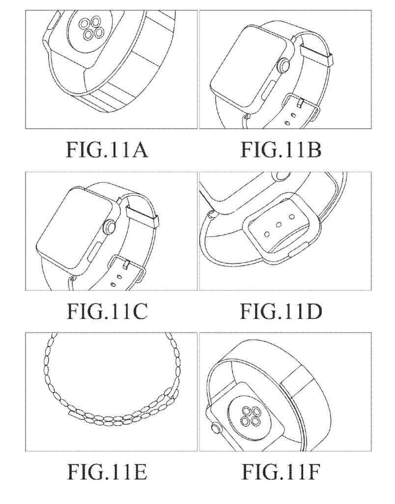 Apple Watch in Samsung-Patent, Bild: US-Patentamt/Samsung