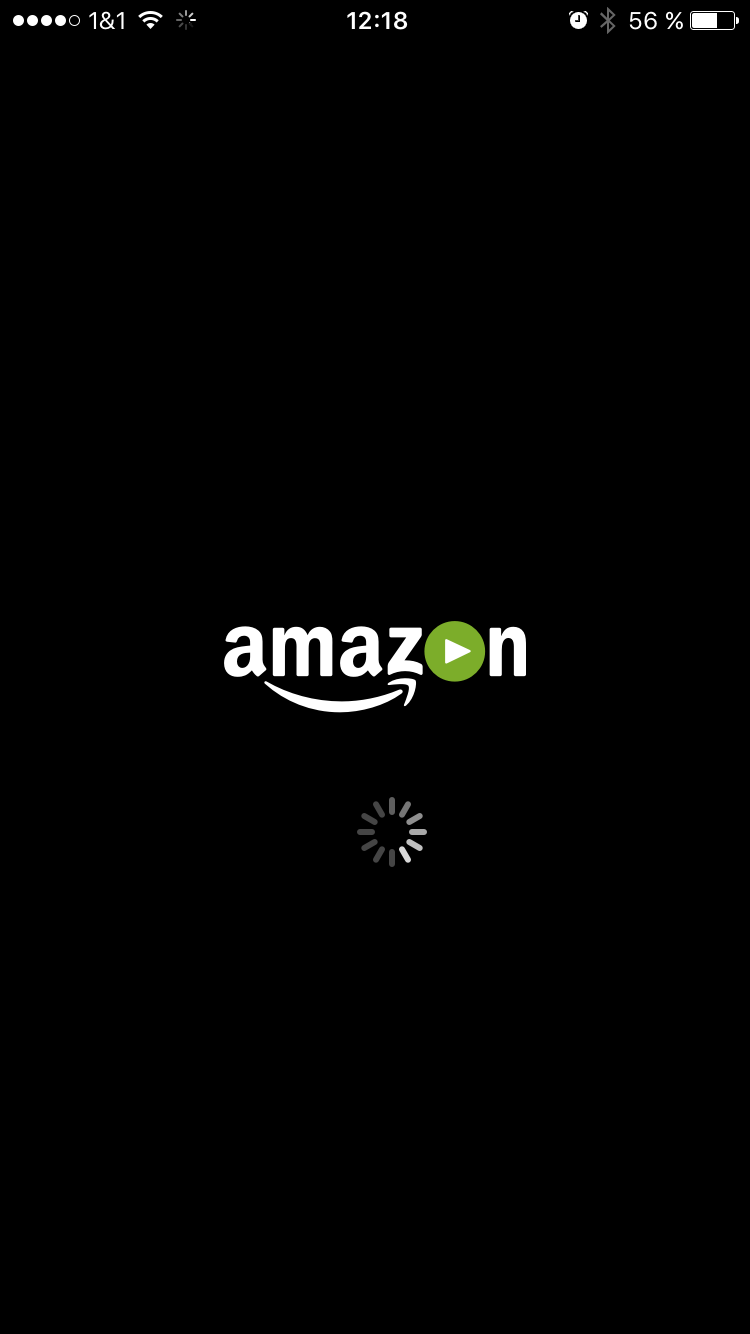 Amazon Prime Video App (Startbildschirm) - Screenshot