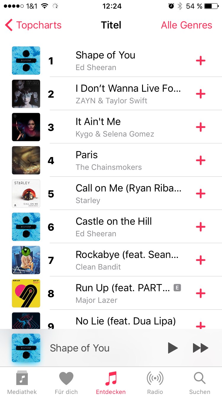 Apple Music (Topcharts) - Screenshot