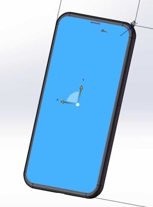 iPhone 8 Front - Skizze