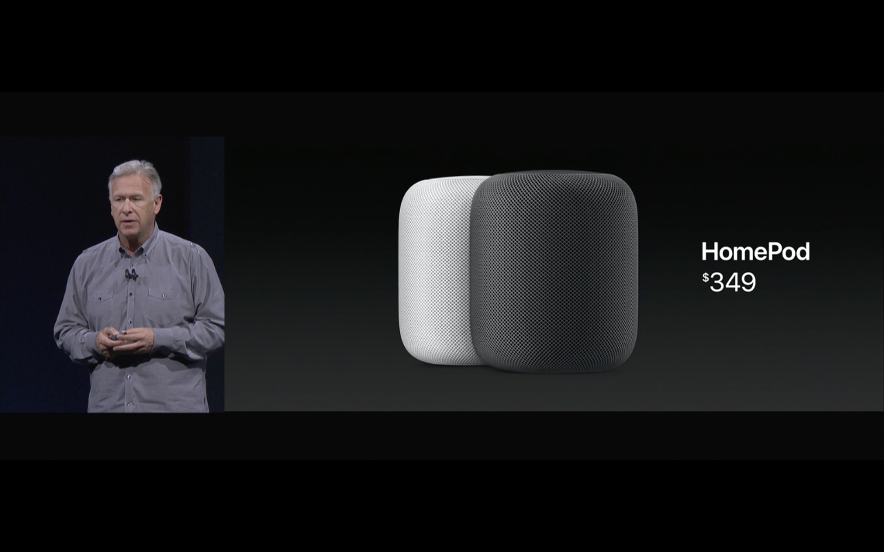 WWDC 2017 - HomePod mit Preis / Phil Schiller - Screenshot - WakeUp Media