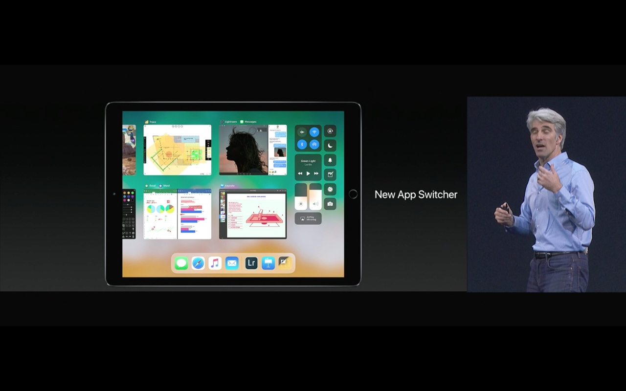 WWDC 2017 - iPad unter iOS 11 App-Switcher - Screenshot - WakeUp Media