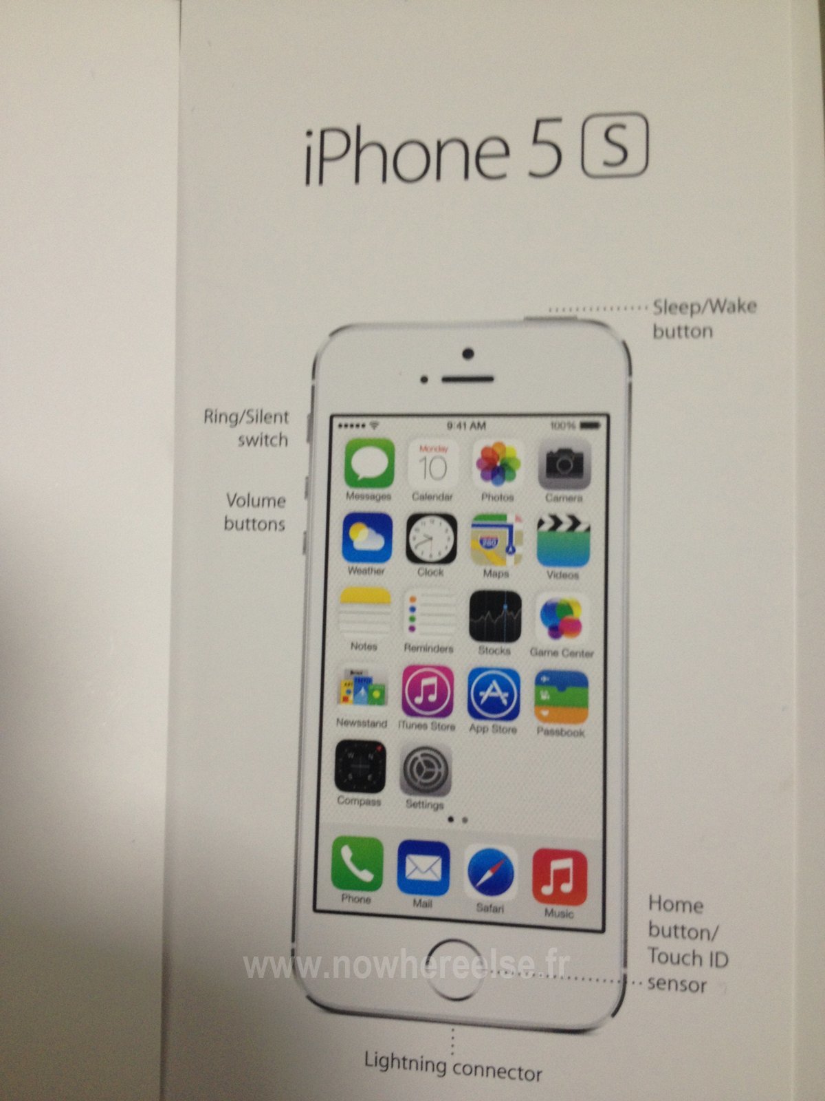 Bedienungsanleitung des iPhone 5S, Foto: nowhereelse.fr Bedienungsanleitung des iPhone 5S, Foto: nowhereelse.fr