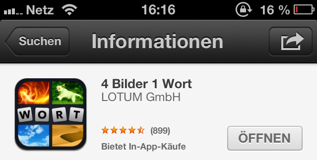 "Bietet In-App-Käufe" Kennzeichnung im iOS-App-Store "Bietet In-App-Käufe" Kennzeichnung im iOS-App-Store