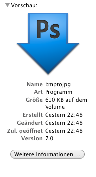 Systeminfo von fertigem Droplet