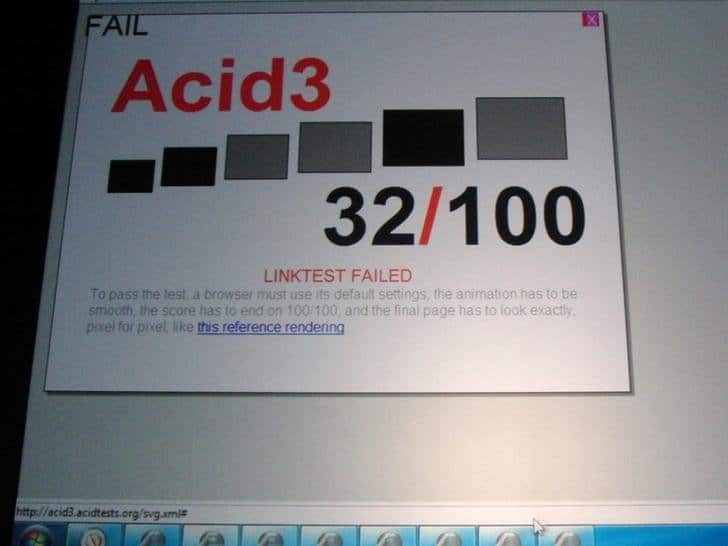 IE9 ACID3