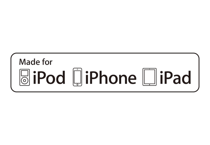 Made for iPod, iPhone, iPad Made for iPod, iPhone, iPad