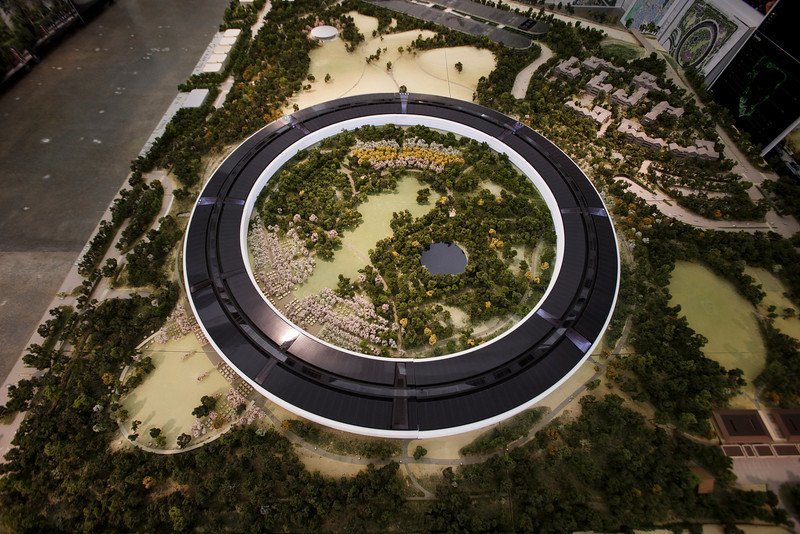 Modell Apple Campus 2 Hauptgebäude von oben, Foto: Dai Sugano, Bay Area News Group Modell Apple Campus 2 Hauptgebäude von oben, Foto: Dai Sugano, Bay Area News Group