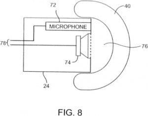 Skizze zu intelligentem In-Ear-Kopfhörer Skizze zu intelligentem In-Ear-Kopfhörer