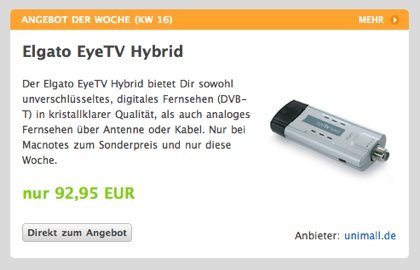 Angebot der Woche