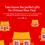 “Red Friday”: Apple mit Sonderangeboten zum chinesischen Neujahrsfest