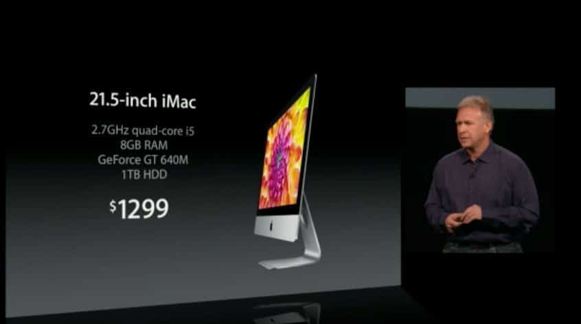 Apple Special-Event Oktober 2012: Preis des neuen iMac 21,5-Zoll Apple Special-Event Oktober 2012: Preis des neuen iMac 21,5-Zoll