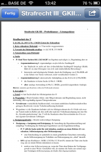 CourseMate: Dokument zum Kurs Strafrecht III geöffnet CourseMate: Dokument zum Kurs Strafrecht III geöffnet