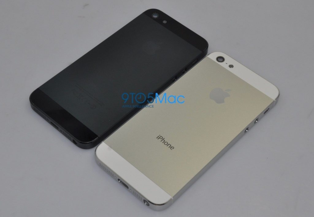 iPhone 5 Rückseite in Weiß und Schwarz