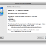 Sicherheits-Update iPhone OS 3.0.1
