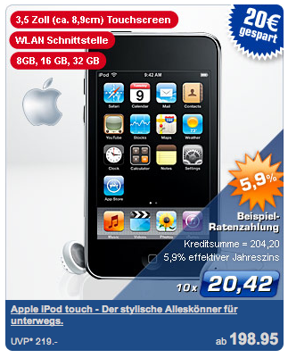 iPod Touch bei PLUS iPod Touch bei PLUS