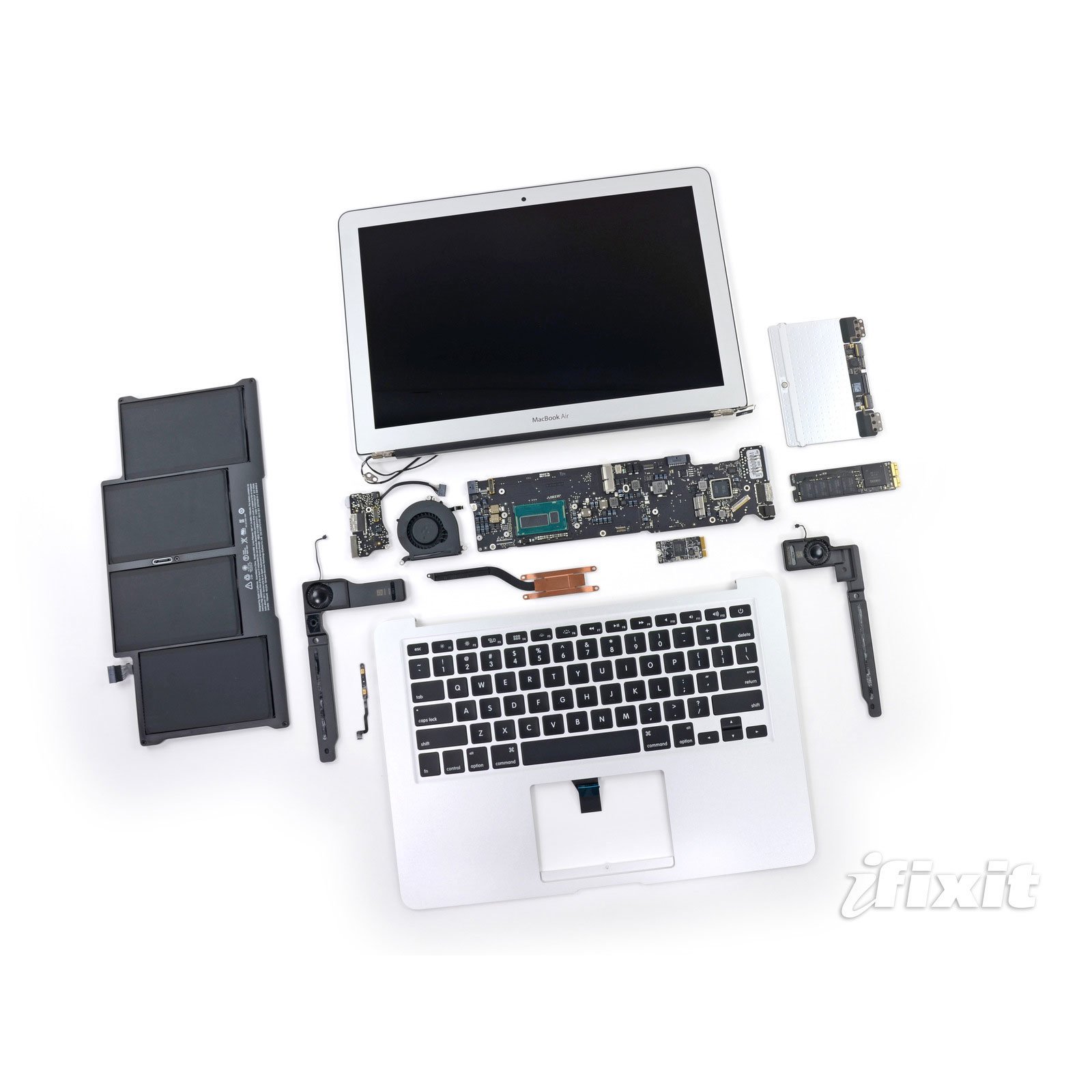 MacBook Air 6/2013 – Teardown, Foto: iFixit MacBook Air 6/2013 – Teardown, Foto: iFixit