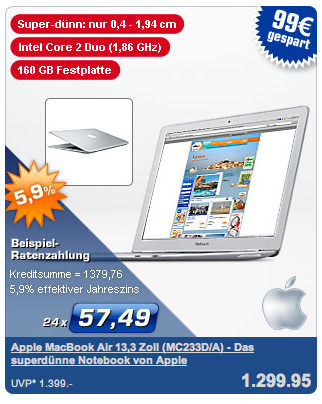 Macbook Air bei PLUS Macbook Air bei PLUS
