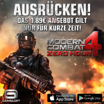 Modern Combat 4 für iPhone, iPad und Android reduziert