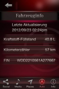 iPhone-App von Mercedes