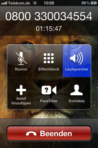 Warteschleife bei der Premierenticket-Hotline