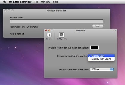 My Little Reminder - Screenshot