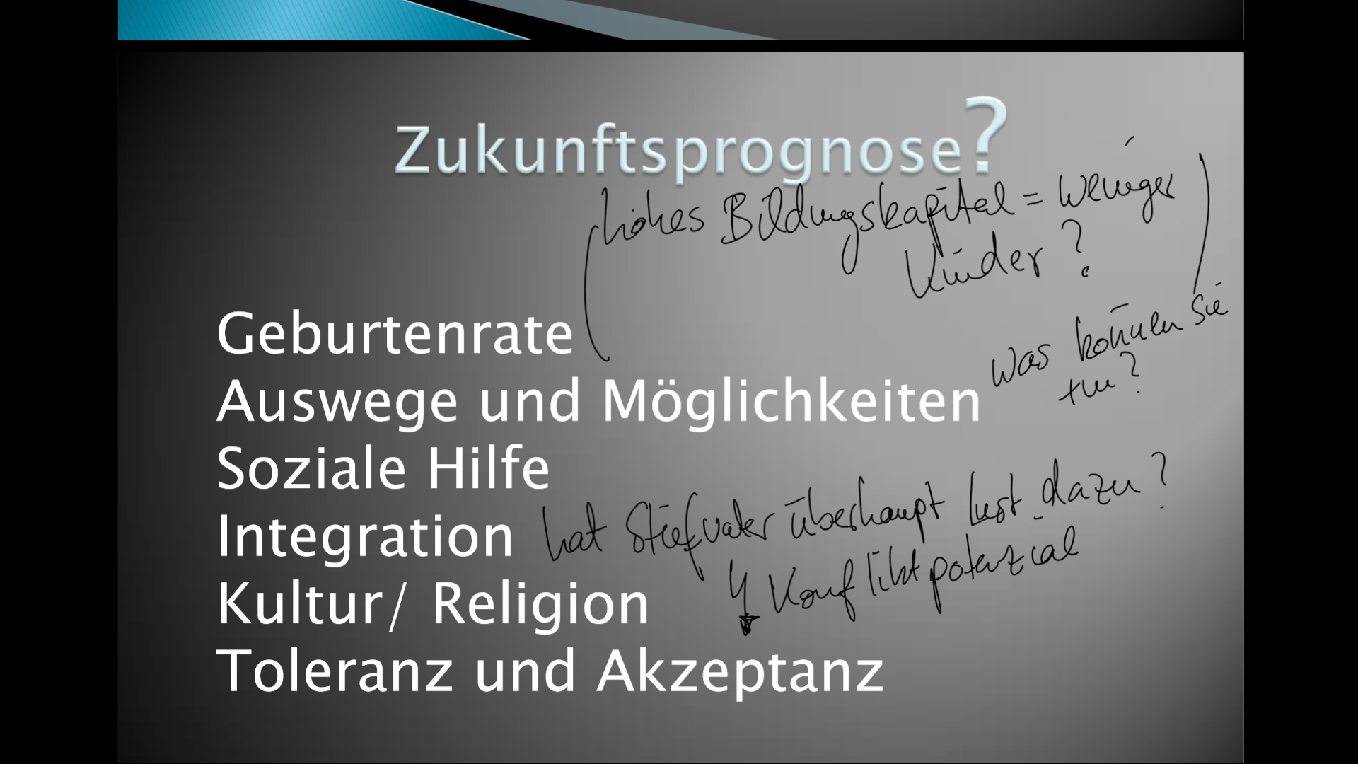 Handschrift auf PowerPoint-Präsentation am Surface Pro Handschrift auf PowerPoint-Präsentation am Surface Pro