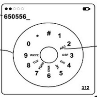 iPhone-Wählscheibe
